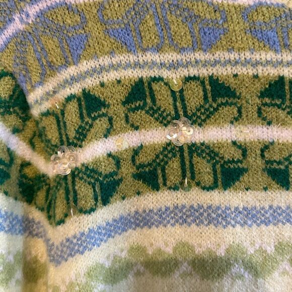 Style&Co Monaco Shamrock Lime Green Long Sleeve Turtleneck Sweater NWT - Picture 8 of 10